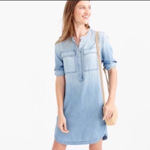 J. Crew Long Sleeve Denim Dress